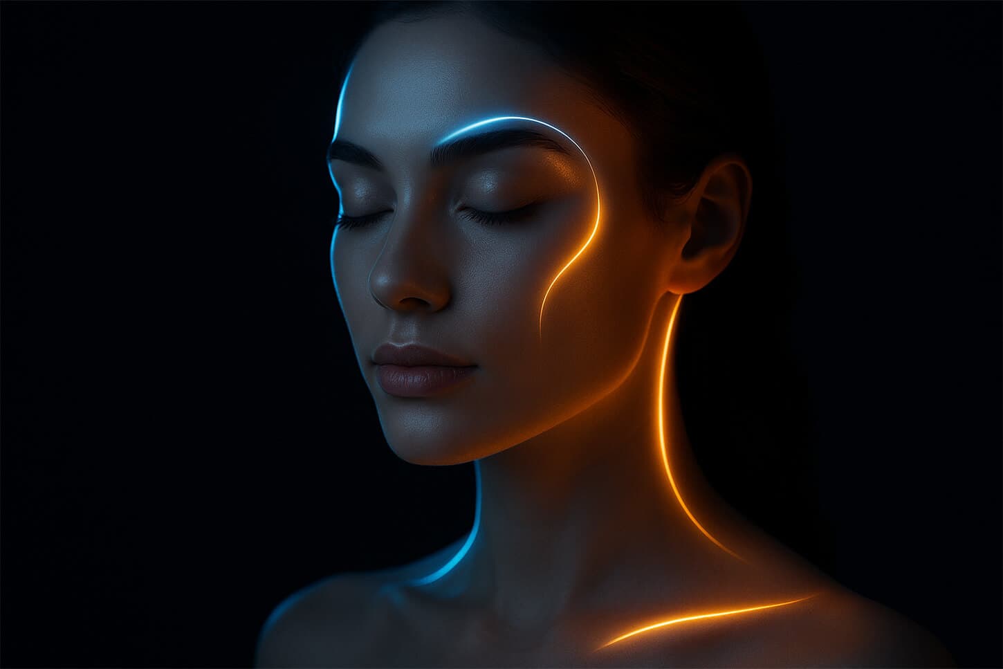 Medical illustration for revision rhinoplasty